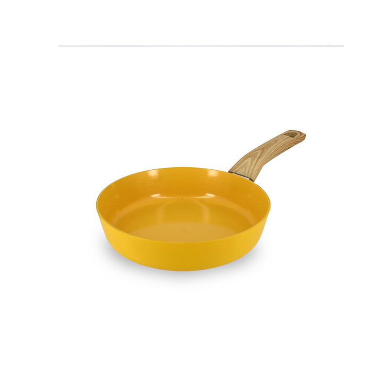 POELE COLORAMA 20CM EN ALUMINIUM RECYCLÉ SAFRAN INDUCTION