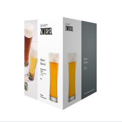 BOITE DE 4 CHOPES À BIÈRE BEER BASIC 30CL EN CRISTAL TRITAN