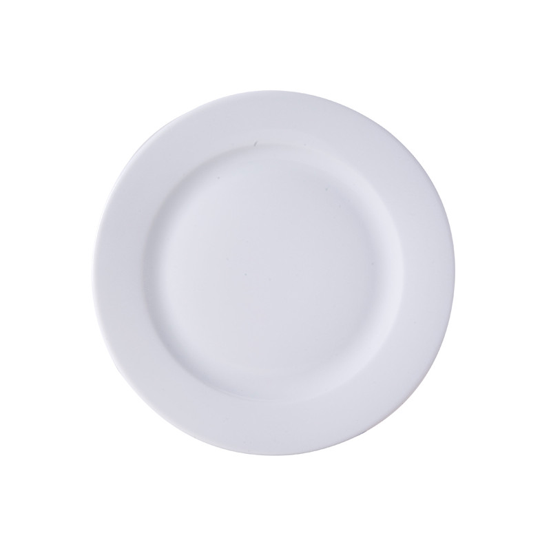 ASSIETTE PLATE KASZUB 21CM EN PORCELAINE BLANCHE