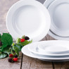 ASSIETTE PLATE KASZUB 21CM EN PORCELAINE BLANCHE