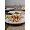 ASSIETTE PLATE KASZUB 19CM PORCELAINE BLANCHE