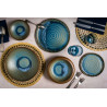 ASSIETTE OVALE LAGOON OCEAN 27CM PORCELAINE