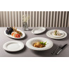 ASSIETTE CREUSE ALBUS 27CM PORCELAINE BLANCHE