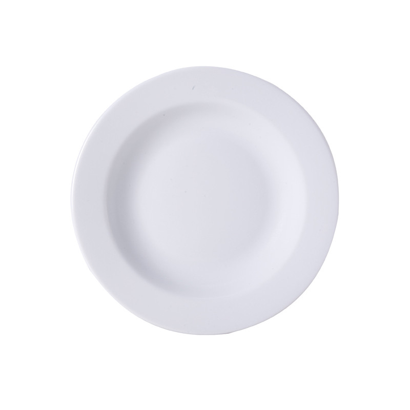 ASSIETTE CREUSE KAZSUB 22.5CM EN PORCELAINE BLANCHE