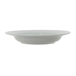 ASSIETTE CREUSE KAZSUB 22.5CM EN PORCELAINE BLANCHE