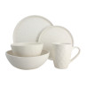 ASSIETTE PLATE SNOWSTACK 27CM EN GRÈS BLANC MAT