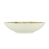 ASSIETTE CREUSE SATURNE 21CM EN PORCELAINE MARRON