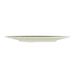 ASSIETTE DESSERT SATURNE 20CM EN PORCELAINE MARRON