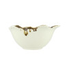 COUPELLE SATURNE 13CM EN PORCELAINE MARRON