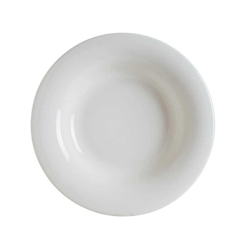 ASSIETTE CREUSE ALBUS 28CM PORCELAINE BLANCHE