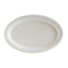 ASSIETTE OVALE ALBUS 22X14CM PORCELAINE BLANCHE