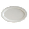 ASSIETTE OVALE ALBUS 28X18CM PORCELAINE BLANCHE