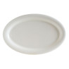 ASSIETTE OVALE ALBUS 32X21CM PORCELAINE BLANCHE