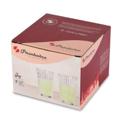 BOITE DE 4 CHOPES JOY 36,5CL EN VERRE TRANSPARENT FORME HAUTE