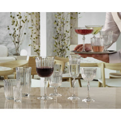 BOITE DE 4 CHOPES JOY 36,5CL EN VERRE TRANSPARENT FORME HAUTE