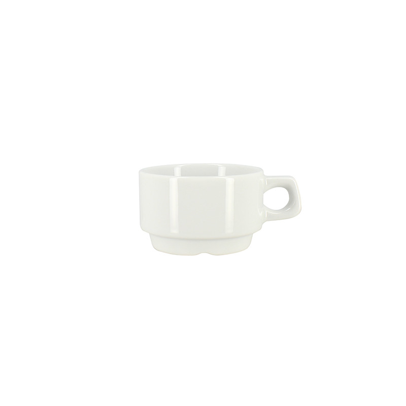 TASSE FORME BASSE 9CL HEL PORCELAINE BLANCHE
