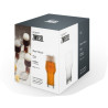BOITE DE 4 CHOPES À BIÈRE BEER BASIC 40CL EN CRISTAL TRITAN