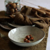 ASSIETTE CREUSE IRAZU 20CM EN FAIENCE GRIS