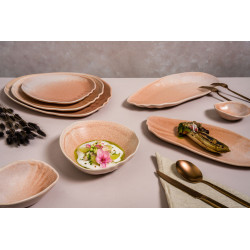 ASSIETTE RECTANGULAIRE BLUSH TONE 31CM PORCELAINE