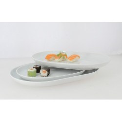 PLAT OVALE 36CM BOSS PORCELAINE
