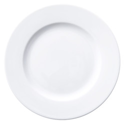 ASSIETTE PLATE 24CM ROMA PORCELAINE BLANCHE