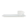 LOT 4 ASSIETTES CAFÉ GOURMAND 32X16CM EN PORCELAINE BLANC