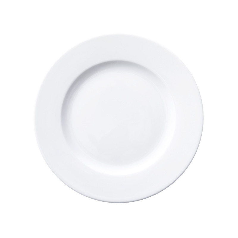 ASSIETTE PLATE 21 CM ROMA PORCELAINE BLANCHE