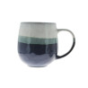 MUG RIGA 44CL EN GRÈS RELIEF MARRON ET BLEU