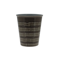 TASSE EXPRESSO 8CL GEOMETRY GRES 3 COLORIS ASSORTIS
