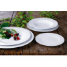 ASSIETTE PLATE 21 CM ROMA PORCELAINE BLANCHE