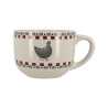 JUMBO GALLINA 45CL EN GRÈS GRIS ET ROUGE
