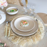 ASSIETTE PLATE ARITA 27CM EN GRÈS BEIGE