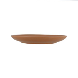 ASSIETTE DESSERT ARITA 20.5CM EN GRÈS MARRON