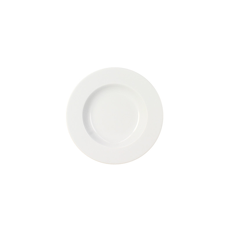 ASSIETTE CREUSE ROMA 22.5CM EN PORCELAINE BLANCHE