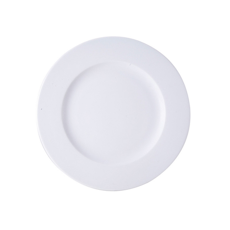 ASSIETTE PLATE WERSAL 21CM EN PORCELAINE BLANCHE