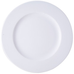 ASSIETTE PLATE WERSAL 27CM PORCELAINE BLANCHE