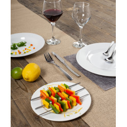ASSIETTE PLATE WERSAL 27CM PORCELAINE BLANCHE