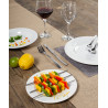 ASSIETTE PLATE WERSAL 27CM PORCELAINE BLANCHE