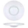 ASSIETTE  GRANDE AILE PETIT BASSIN 27CM ROMA PORCELAINE BLANCHE