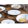 ASSIETTE  GRANDE AILE PETIT BASSIN 27CM ROMA PORCELAINE BLANCHE