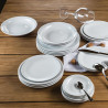 ASSIETTE PLATE 24.5CM UNIVERSAL PORCELAINE BLANCHE