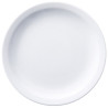 ASSIETTE PLATE EMPILABLE 22CM EN PORCELAINE BLANCHE