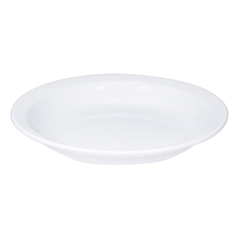 ASSIETTE CREUSE UNIVERSAL 19CM EN PORCELAINE BLANCHE