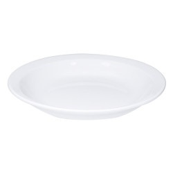 ASSIETTE CREUSE UNIVERSAL 19CM EN PORCELAINE BLANCHE