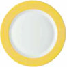 ASSIETTE PLATE BRUSH JAUNE 25,4CM