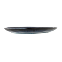 ASSIETTE PLATE COSTA 28CM EN GRÈS BLEU