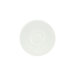 SOUCOUPE  PAULA 14CM PORCELAINE BLANCHE