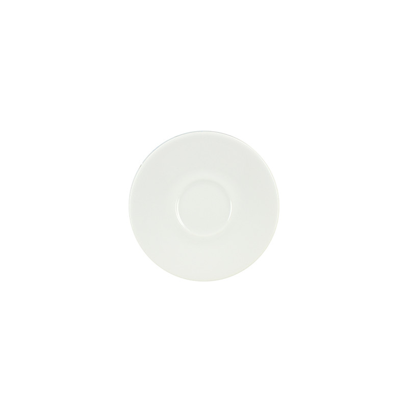 SOUCOUPE  PAULA 14CM PORCELAINE BLANCHE
