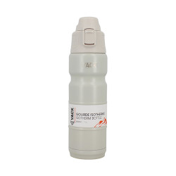 BOUTEILLE ISOTHERME YACK 50CL EN ACIER INOXYDABLE BLANC