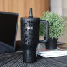 GOBELET ISOTHERME YACK 90CL EN ACIER INOXYDABLE LÉOPARD NOIR